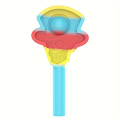 3pcs Astronaut & Skull Head Pen Cap Variety Set - Soothing Fidget Silicone Toy