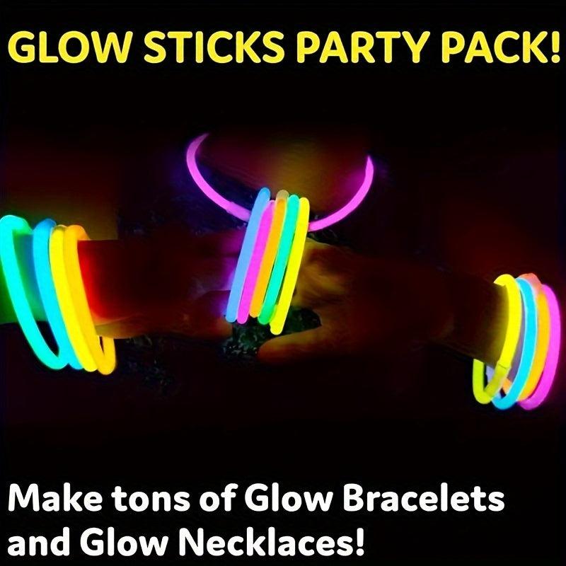 100pcs Glow Sticks Party Supplies 20-32cm Glow In The Dark Light Up Sticks