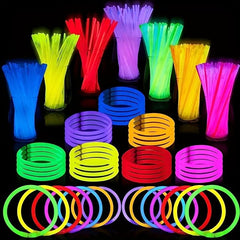 100pcs Glow Sticks Party Supplies 20-32cm Glow In The Dark Light Up Sticks