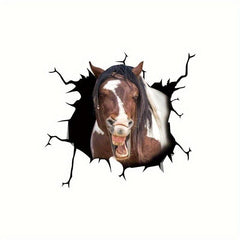 Horse Head Scratch Sticker Creative Window Car Toy