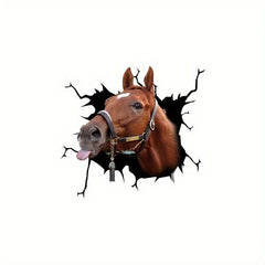 Horse Head Scratch Sticker Creative Window Car Toy