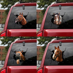 Horse Head Scratch Sticker Creative Window Car Toy