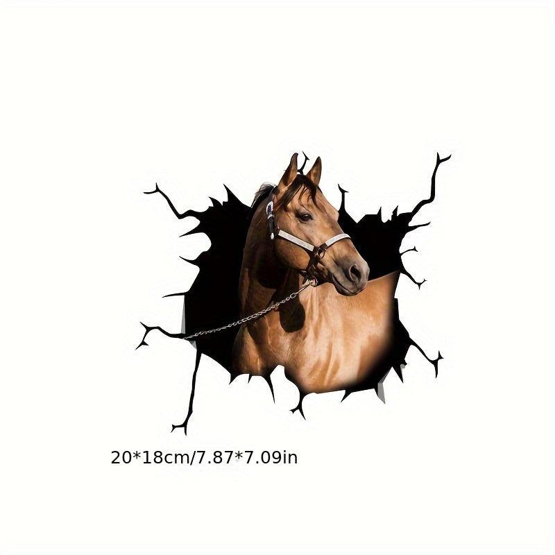 Horse Head Scratch Sticker Creative Window Car Toy