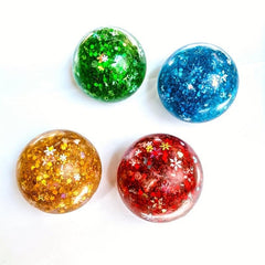 Christmas Snowflake Ball Pinch Music Soft Glue Sequins Pectin Slow Rebound Toy
