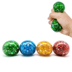 Christmas Snowflake Ball Pinch Music Soft Glue Sequins Pectin Slow Rebound Toy
