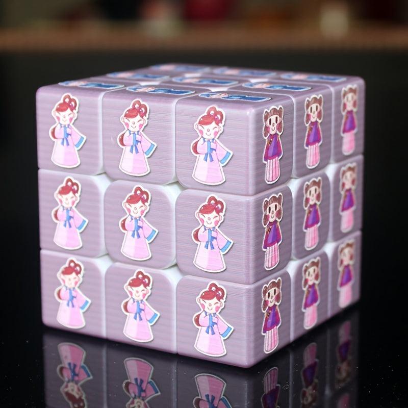Chinese Culture Style Doll Shape Cube Puzzle Toy