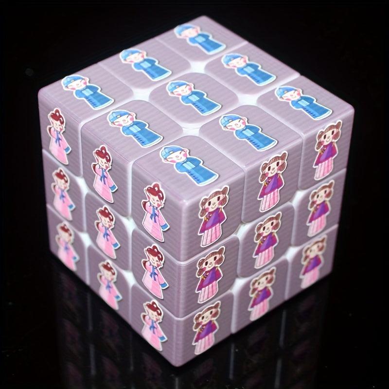 Chinese Culture Style Doll Shape Cube Puzzle Toy