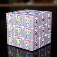 Chinese Culture Style Doll Shape Cube Puzzle Toy