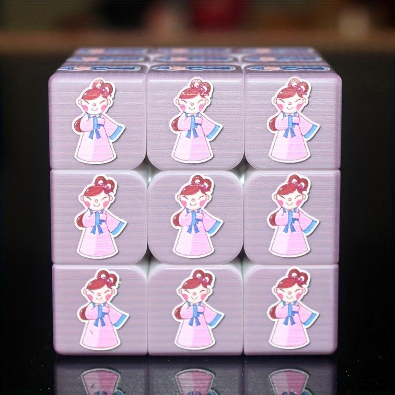 Chinese Culture Style Doll Shape Cube Puzzle Toy