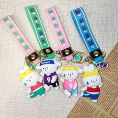 Rabbit Key Backpack Phone Chain Car Pendant Girls Birthday Gift