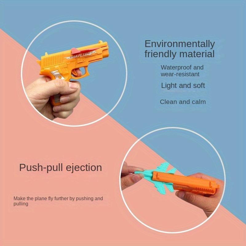 Internet Celebrity Catapult Aircraft Launcher Glider Toy
