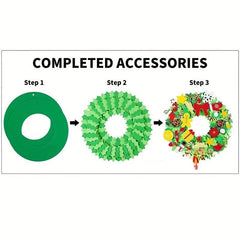 DIY Christmas Foam Sticker Wreath Handicraft Snowman Sticker Creative Wreath