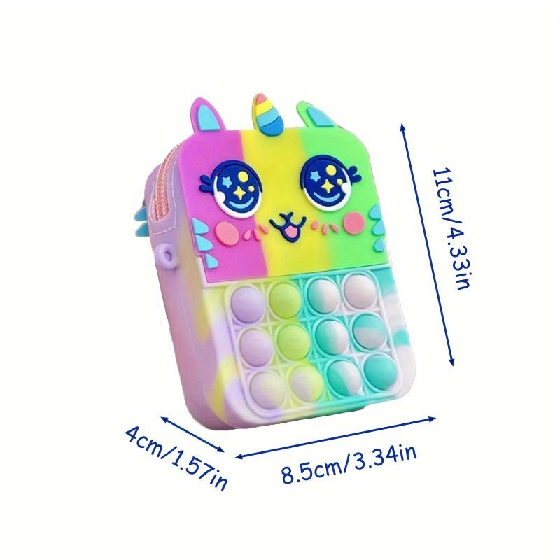 Silicone Coin Purse Bubble Crossbody Bag Pop Fidget Toys Christmas Gift