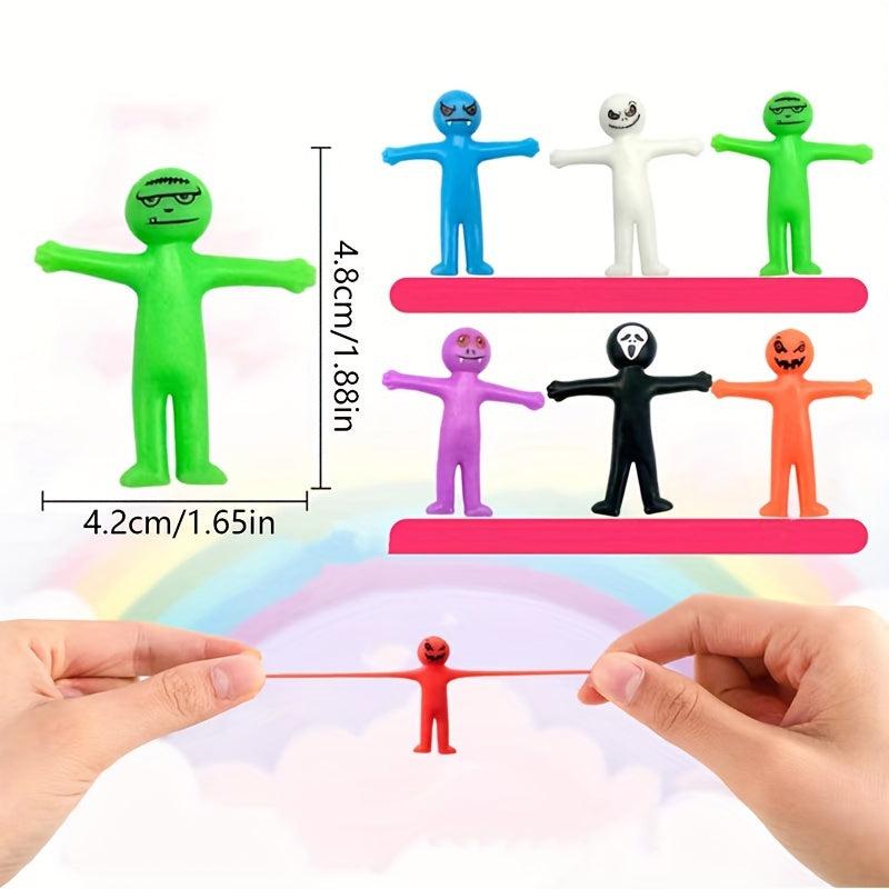 6-Piece Halloween Sensory Elastic Decompression Stretchable Tube Toys