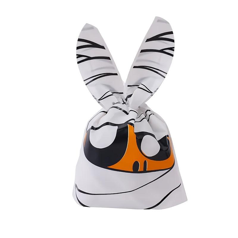 50pcs Bunny Ear Halloween Candy Bags - Perfect For Trick Or Treating