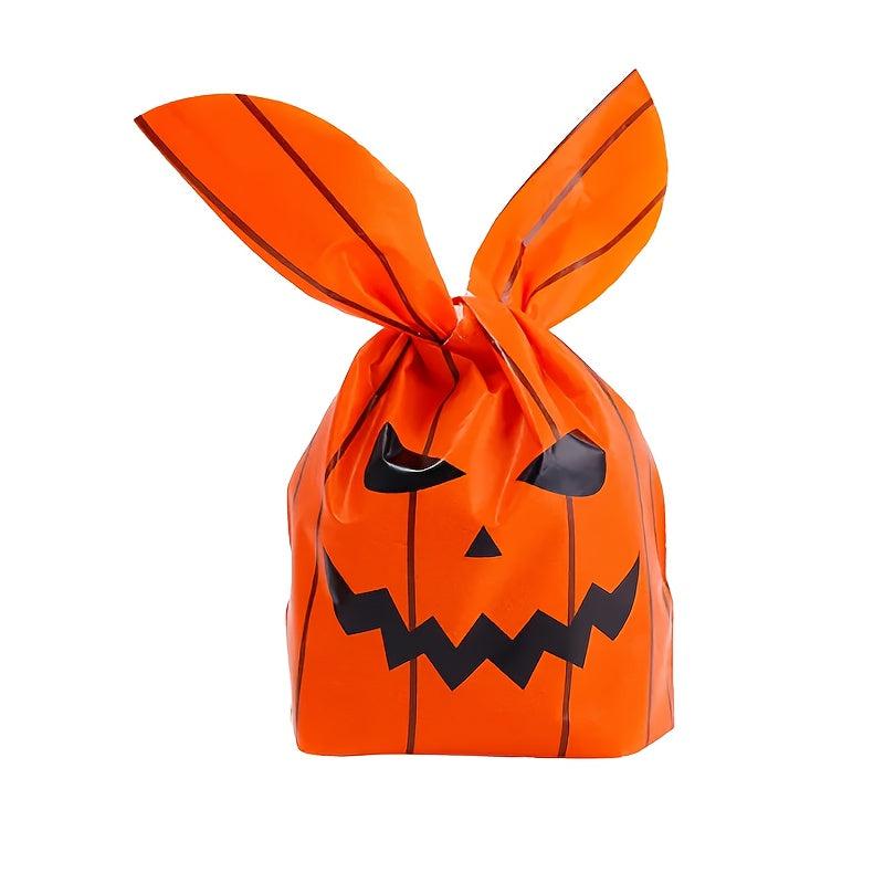 50pcs Bunny Ear Halloween Candy Bags - Perfect For Trick Or Treating