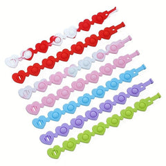 Decompressing Silicone Toy Bubble Joy Heart Rainbow Bracelet Watch