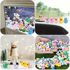 30 Mini Duck Figurines for Dollhouses Gardens Aquariums