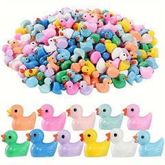 30 Mini Duck Figurines for Dollhouses Gardens Aquariums