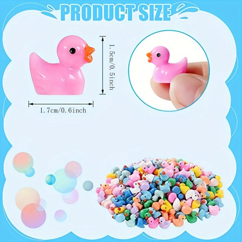 30 Mini Duck Figurines for Dollhouses Gardens Aquariums