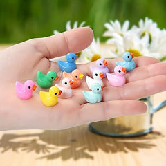 30 Mini Duck Figurines for Dollhouses Gardens Aquariums