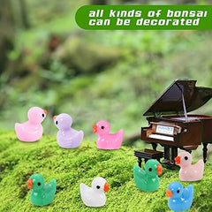 30 Mini Duck Figurines for Dollhouses Gardens Aquariums