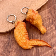 PVC Fried Chicken Leg Potato Pendant Model