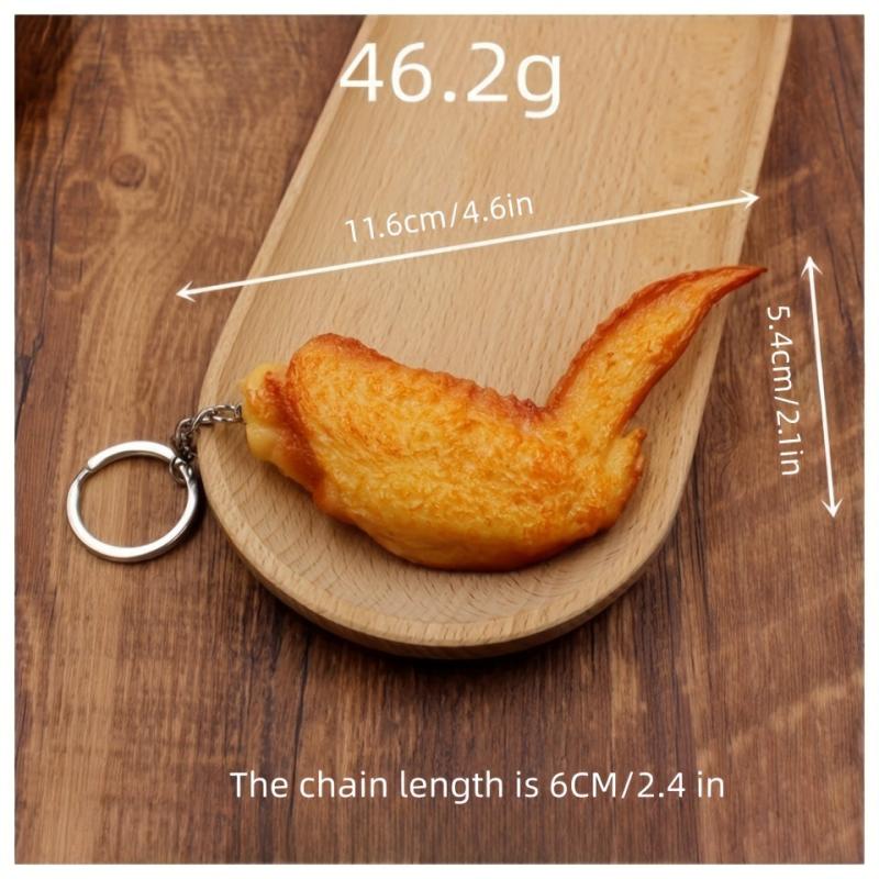 PVC Fried Chicken Leg Potato Pendant Model
