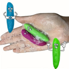 5pcs Finger Ejection Poop Sticky Wall Decompression Toy