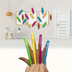 5pcs Finger Ejection Poop Sticky Wall Decompression Toy