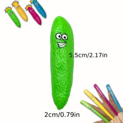 5pcs Finger Ejection Poop Sticky Wall Decompression Toy