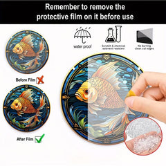 3D Fish Acrylic Stained Window Hanging Sun Catcher Wall Decor