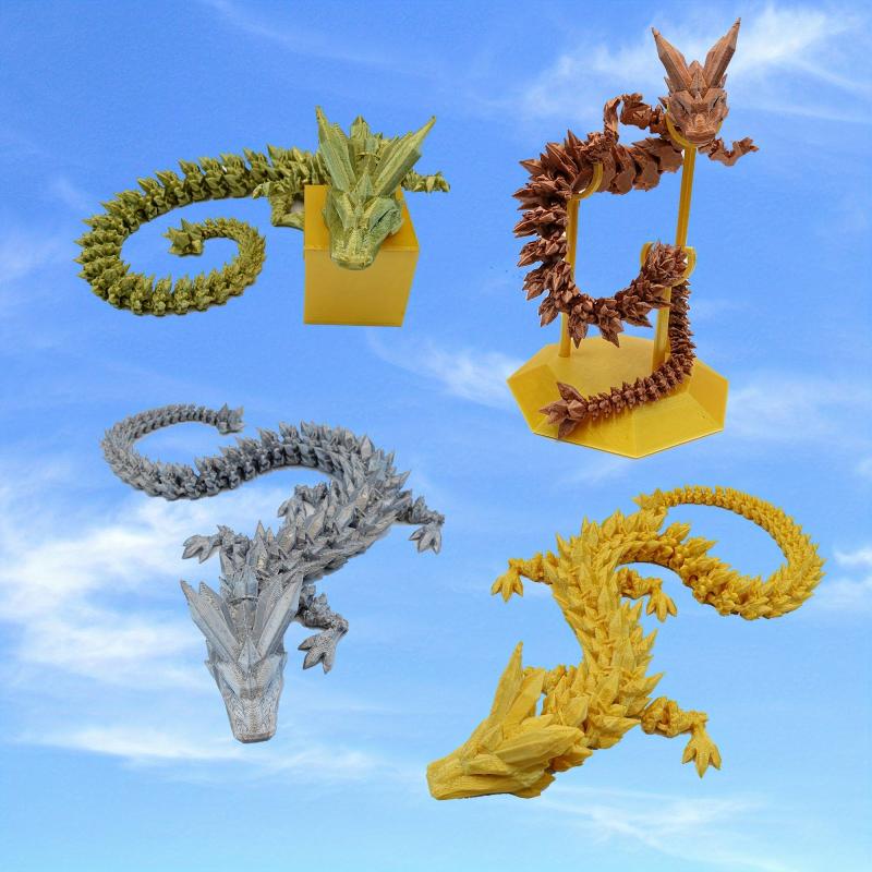 3D Printed Crystal Dragon Car Ornaments