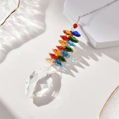 Rainbow Love Heart Ball Suncatcher Set