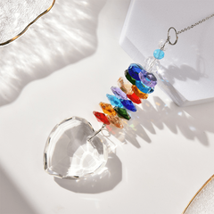 Rainbow Love Heart Ball Suncatcher Set