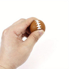 5pcs Brown Rugby Bouncy Balls Sports Party Decor