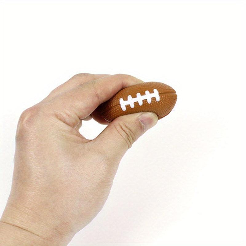 5pcs Brown Rugby Bouncy Balls Sports Party Decor