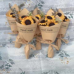 Sunflower Simulation Flower Mini Bouquet Bridesmaid Decor