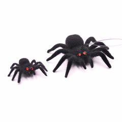 Halloween Spider Simulation Small Spider Toy Plush Flocking Spider