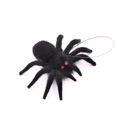Halloween Spider Simulation Small Spider Toy Plush Flocking Spider