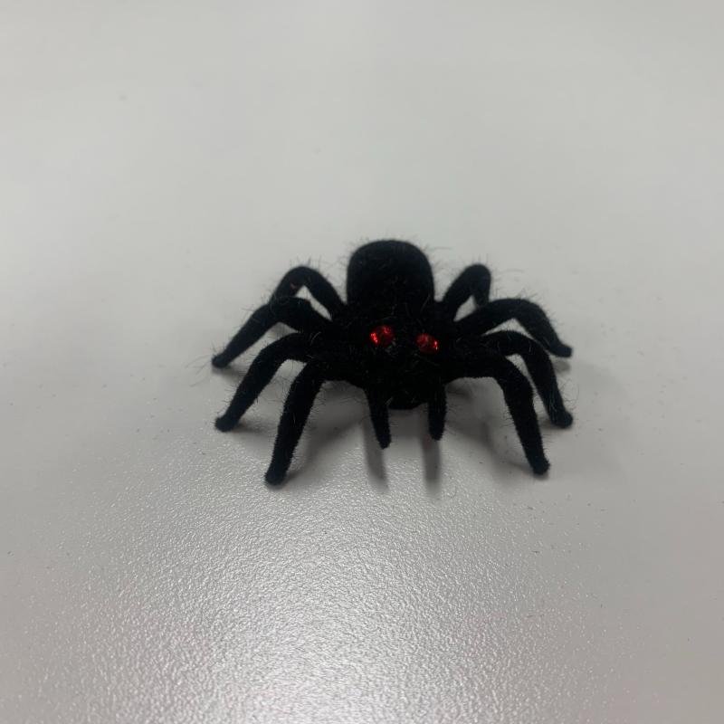Halloween Spider Simulation Small Spider Toy Plush Flocking Spider