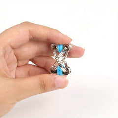 Metal Bicycle Chain Fidget Cube Keychain