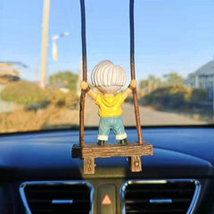 Anime Model Car Rearview Mirror Ornaments Birthday Gift Action Decorations