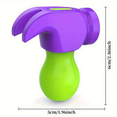 3D Gravity Carrot Hammer Mini Portable Toy Hammer Decompressing Toy
