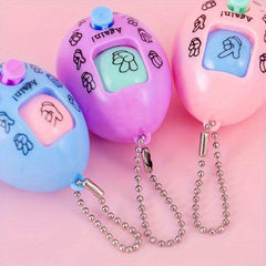 Stone Cloth Face Twist Ball Toy Guessing Egg Key Chain Halloween Gift