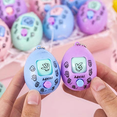 Stone Cloth Face Twist Ball Toy Guessing Egg Key Chain Halloween Gift