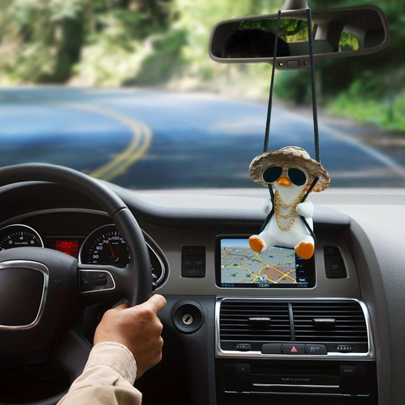 Swing Duck Car Hanging Ornament Rearview Mirror Accessories