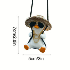 Swing Duck Car Hanging Ornament Rearview Mirror Accessories