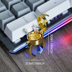 Spinning Cartoon BFF Friendship Ring Forever Adjustable Opening Ring