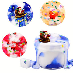 Christmas Theme Cream Slime DIY Slime Soft Non Sticky Stress Relief Toys